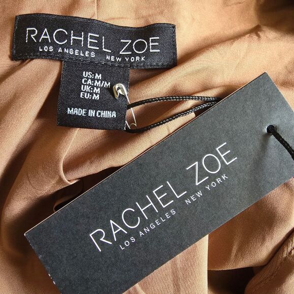 NWT Rachel Zoe Camel Sleeveless Blazer Vest M - Picture 6 of 8